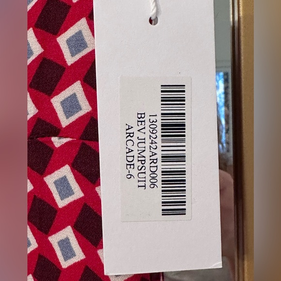 Reformation Bev Jumpsuit Red NWT size 6 - Picture 2 of 5